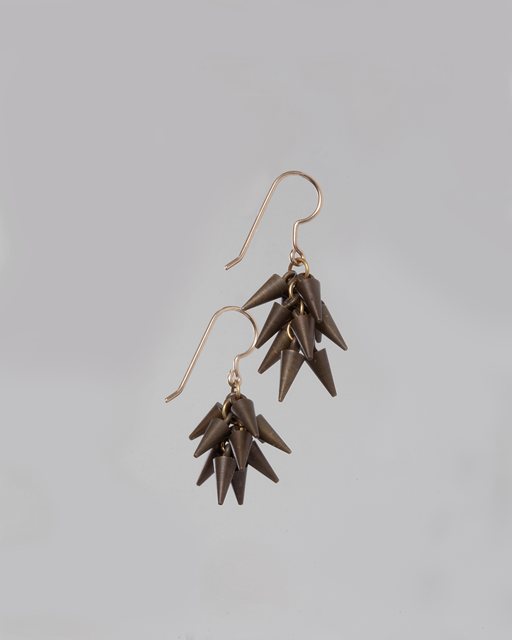 Cone cluster earrings